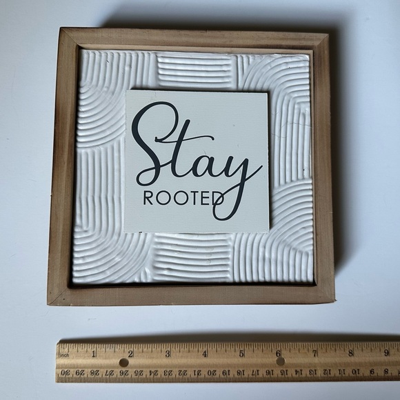 Brand NEW Minimalistic Modern Stay Rooted Inspirational Wall Art Decor - Picture 3 of 7